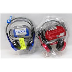 2 SETS OF IFROGZ EAR POLLUTION TOXIX STEREO