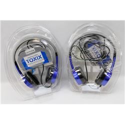 2 SETS OF IFROGZ EAR POLLUTION TOXIX STEREO