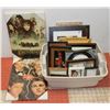 Image 1 : TOTE OF PICTURES & FRAMES.