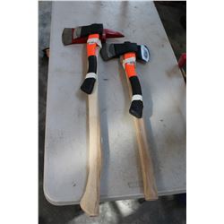 FIREMANS AXE AND TWO HATCHETS AND AXE