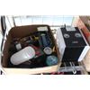 Image 1 : TRAY OF TOOLS AND SHOP HEATER