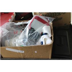 BOX OF SHIN AND KNEE PADS