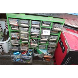 HARDWARE ORGANIZER WITH RESISTORS AND ELECTRONICS HARDWARE