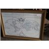 Image 1 : FRAMED WORLD MAP