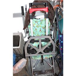 FOLDING STROLLER AND HAND CART