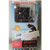 Image 1 : NEW SPORTS ACTION CAMERA, 1080P, WATERPROOF TO 30M, WITH ACCESSORIES AND MOUNTS RETAIL $149