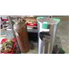 Image 1 : ANTIQUE FIRE COPPER FIRE EXTINGUISHER AND STAINLESS WASTE BIN