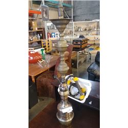 TALL BRASS HOOKAH, WITH WAND