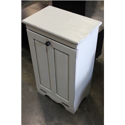 PAINTED GARBAGE BIN CUPBOARD