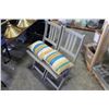 Image 1 : TWO PAINTED FOLDING CHAIRS WITH CUSHIONS