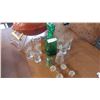 Image 1 : GREEN DECANTER BEER GLASSES CRYSTAL ETC