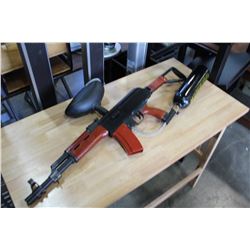 AK47 PAINTBALL GUN WITH CO2 TANK