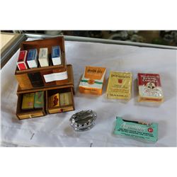 VINTAGE CIGARETTE BOX AND CIGARETTES