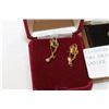 Image 2 : TWO PAIR OF EARRINGS AND LADIES PUZZLE RING
