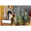 Image 2 : LOT OF GREEN GLASS BOTTLES AND COKE COLLECTIBLE BOTTLES ETC