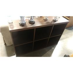 BROWN CUBICLE SHELF