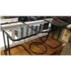 Image 1 : THREE PIECE BLACK METAL GLASSTOP ENDTABLE SET