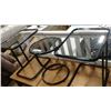 Image 2 : THREE PIECE BLACK METAL GLASSTOP ENDTABLE SET