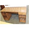 Image 1 : PINE DOUBLE PEDESTLE DESK