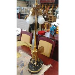 BRASS EAGLE TABLE LAMP