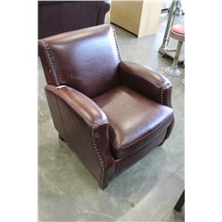 STUDDED LEATHER CHAIR