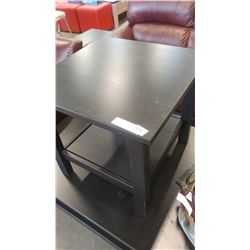 2 BLACK ENDTABLES