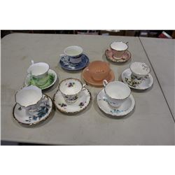 LOT OF 8 BONE CHINA TEACUPS