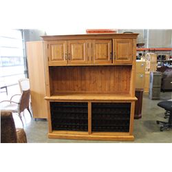 LARGE WOOD WINE CABINET