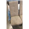 Image 2 : FOUR TALL BACK FABRIC DINING CHAIRS