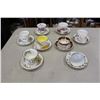 Image 1 : LOT OF 8 BONE CHINA TEACUPS