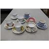 Image 2 : LOT OF 8 BONE CHINA TEACUPS