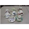 Image 1 : LOT OF 8 BONE CHINA TEACUPS