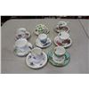 Image 1 : LOT OF 8 BONE CHINA TEACUPS