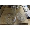 Image 2 : TWO PINWHEEL CRYSTAL BOWLS AND VASE