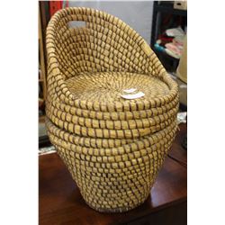 WOVEN BASKET CHAIR