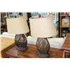 Image 1 : TWO WICKER TABLE LAMPS