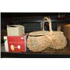 Image 1 : WICKER BASKET AND GLASSES