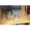 Image 1 : SHELF LOT OF CRYSTAL STEMWARE