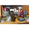 Image 1 : SHELF OF COLLECTIBLE TINS