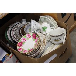 BOX OF ESTATE CHINA