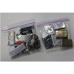 TWO BAGS OF NOVELTY LIGHTERS