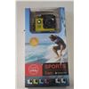 Image 1 : NEW SPORTS ACTION CAMERA, 1080P, WATERPROOF TO 30M, WITH ACCESSORIES AND MOUNTS RETAIL $149