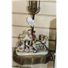 Image 2 : CASE OF VINTAGE POSTCARDS AND VINTAGE HAND PAINTED LAMP