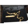 Image 1 : TWO TONE STERLING AND 18K GOLD FILLED PENDANT NECKLACE