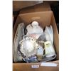 Image 1 : BOX OF CHINA AND POTTERY
