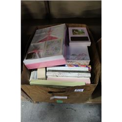 LOT OF GIFT WRAP AND STATIONARY