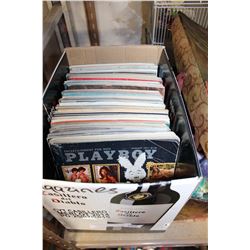 BOX OF PLAYBOY MAGAZINES