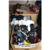 Image 1 : 2 BOXES OF ESTATE GOODS AND DOG SHIRTS