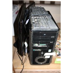 WINDOWS 7 COMPUTER WITH MONITOR AND KEYBOARD