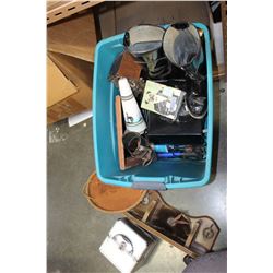 TOTE OF CUCKOO CLOCK WINE HOLDER AND ESTATE GOODS
